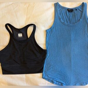 Prana Women's Gray and Blue Tank Tops